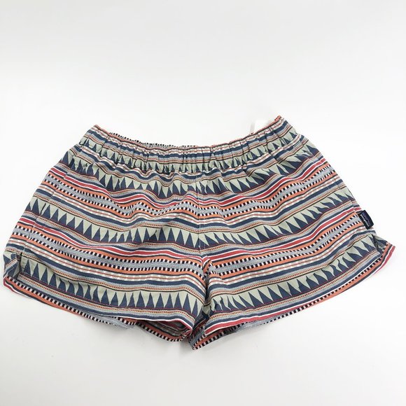 PATAGONIA WOMEN'S BAGGIE SHORTS GEOMETRIC PATTERN XS - Picture 1 of 4